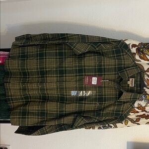 RedHead Green Plaid Button Down Shirt